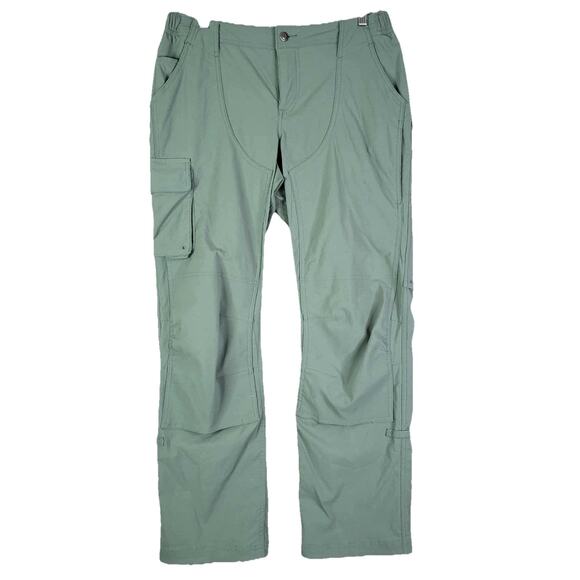 Duluth Trading Pants - Duluth Trading Co Womens Cargo Pants Teal Green Size 12 Dry On The Fly Hiking